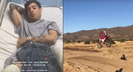 Natanael Cano sufre accidente en moto, se encuentra hospitalizado | VIDEO