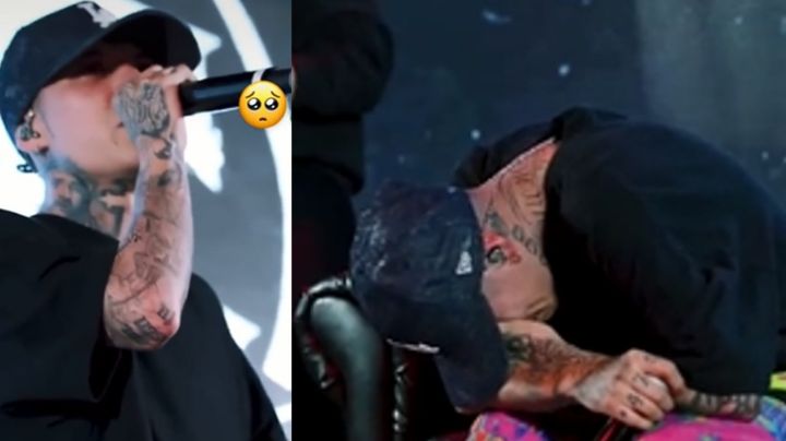 Santa Fe Klan llora en concierto al cantar "Se acabó" | VIDEO