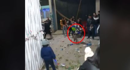 ¡Aprovechado! Perrito se roba una piñata en pleno festejo de Navidad | VIDEO