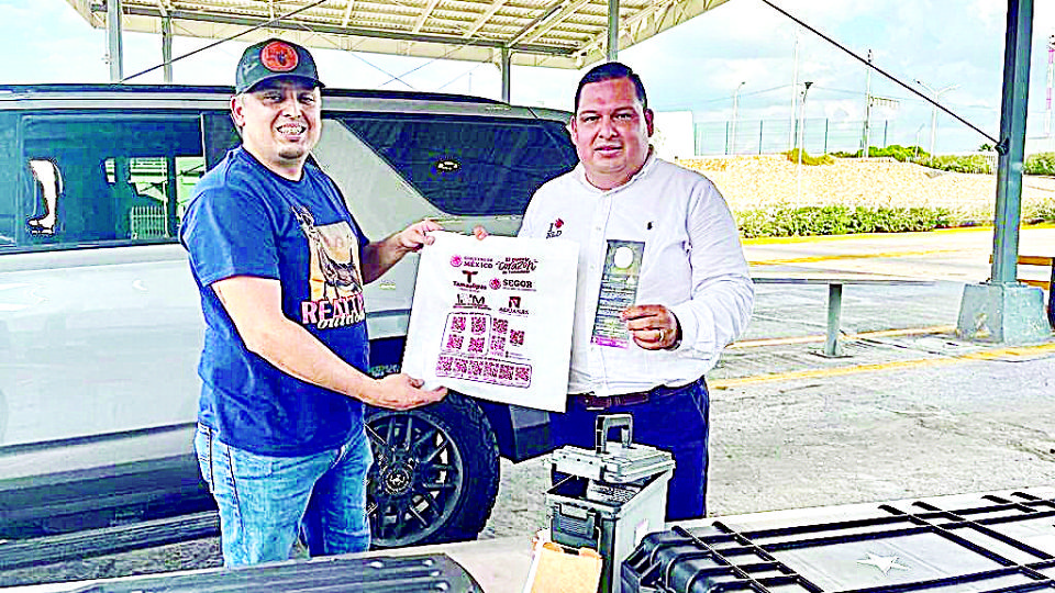 Se instaló un módulo especial en el Puente II para recibir a los cazadores que vienen de Estados Unidos.