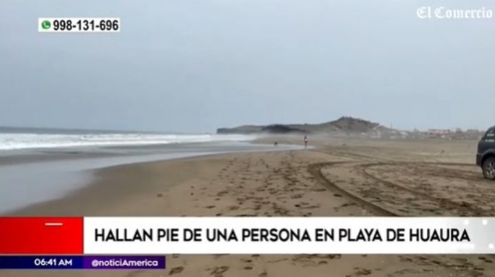 Hallan un pie cerca de playa; podría ser de mexicana