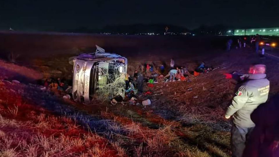 El autobús de pasajeros viajaba a exceso de velocidad