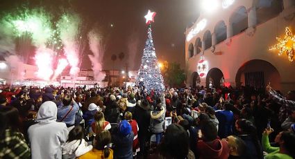 Encienden el pino navideño ante la presencia de miles de neolaredenses