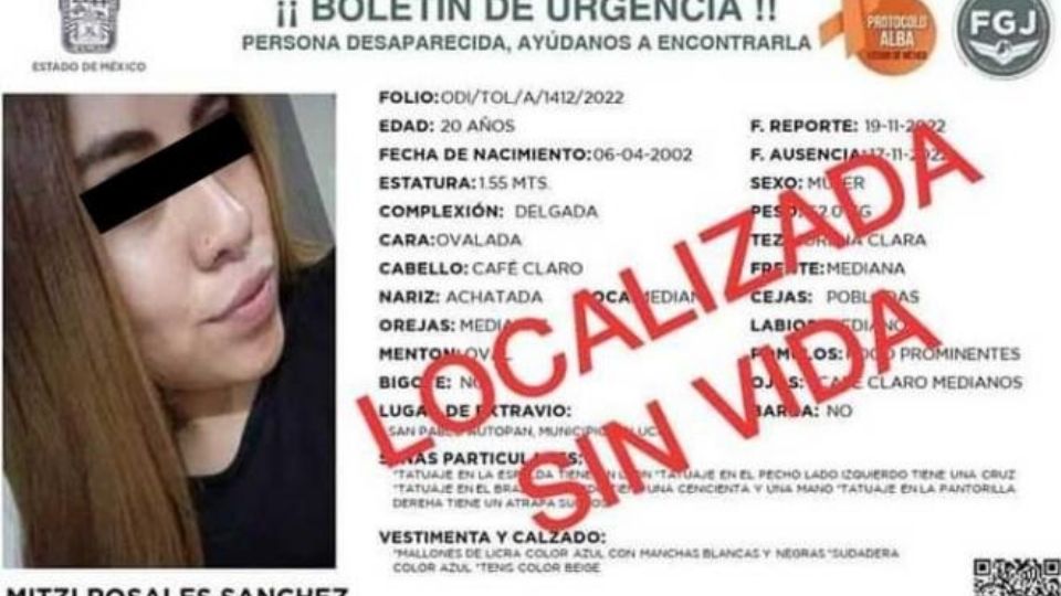 Una joven más desapareció y la hallaron muerta