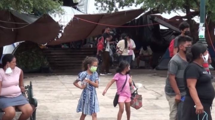 Investigan presunto abuso de niñas migrantes en campamento de Reynosa.