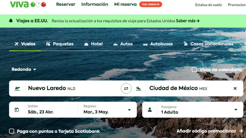 La página web de la empresa pone el calendario