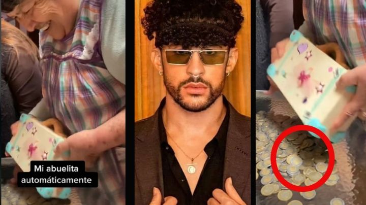 ¡Ternura! Abuelita junta sus ahorros para que su nieta vaya al concierto de Bad Bunny VIDEO