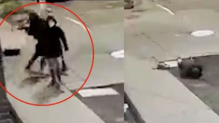 VIDEO FUERTE: Un hombre golpea a una mujer en la cabeza con un bate por la espalda