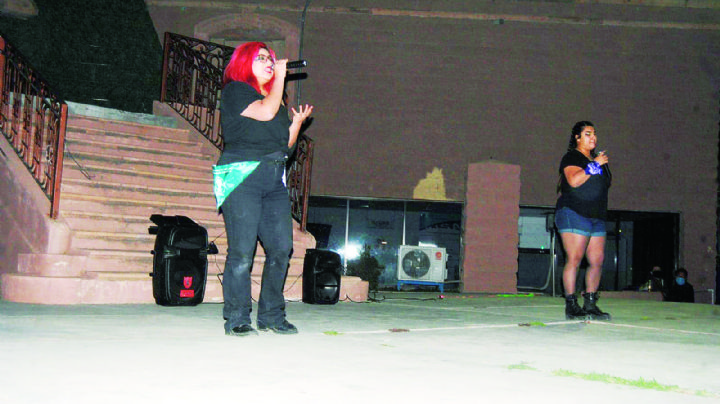 Con marcha y concierto feminista, alzan la voz mujeres de Nuevo Laredo