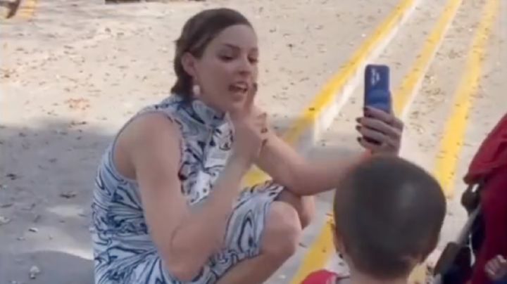 VIDEO: Captan a Mariana Rodríguez callando a un niño ¿Finge su bondad?