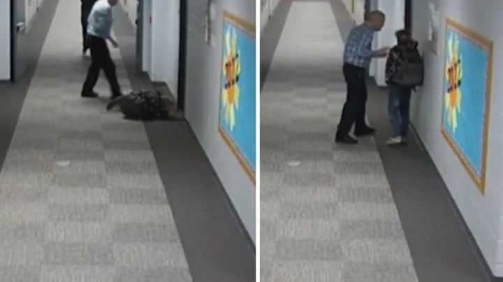 INDIGNANTE VIDEO: Profesor golpea la cabeza de estudiante contra la pared