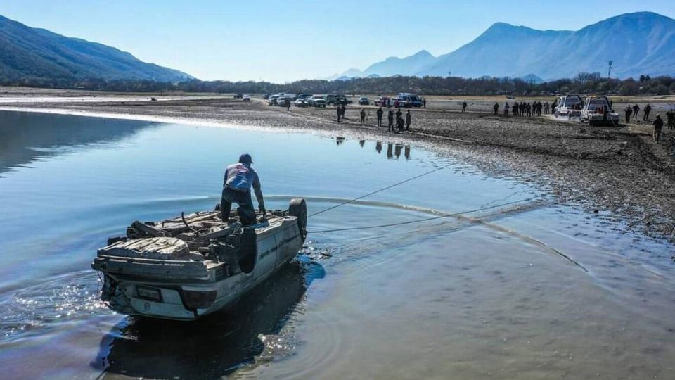 La sequía en el Estado de Nuevo León fue aprovechada por las autoridades para llevar a cabo este operativo