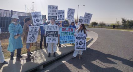 Protestan en Laredo, Texas por emisiones tóxicas de planta Midwest Sterilization