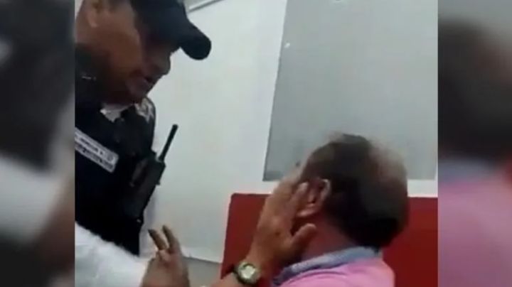 ¿La mano de la justicia? Policía abofetea a detenido en EDOMEX