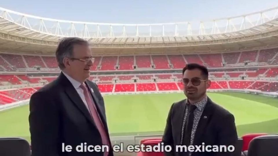 Ebrard recibió la invitación del Gobierno qatarí para visitar el mencionado estadio