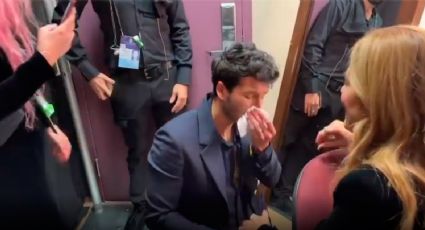 VIDEO: Sebastián Yatra llorando tras presentarse en los Premios Oscar 2022