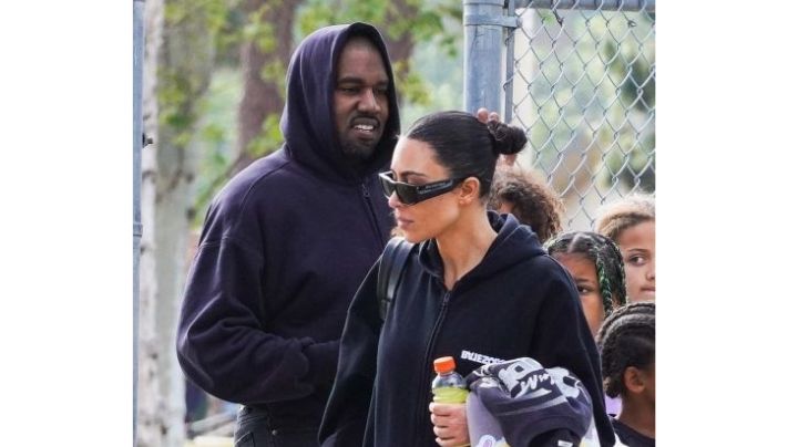 ¿Volverán? Kanye West y Kim Kardashian son captados juntos en una tarde familiar