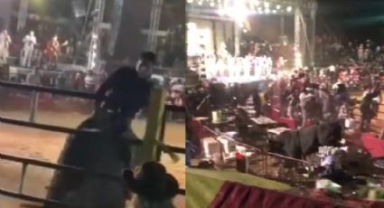 VIDEO: Toro embiste al público en jaripeo de Michoacán; hay varios heridos