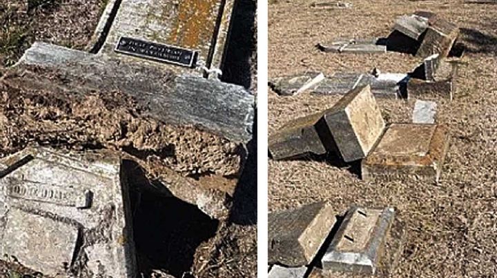 ¡Macabro! Arrasan con 275 tumbas en panteón de Texas