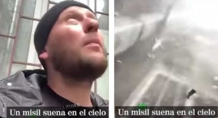 VIDEO: Youtuber se salva cuando un misil le pasa rozando la cabeza mientras grababa un bombardeo