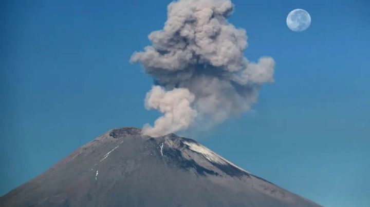 CENAPRED: Volcán Popocatépetl registra 8 exhalaciones en las últimas 24 horas