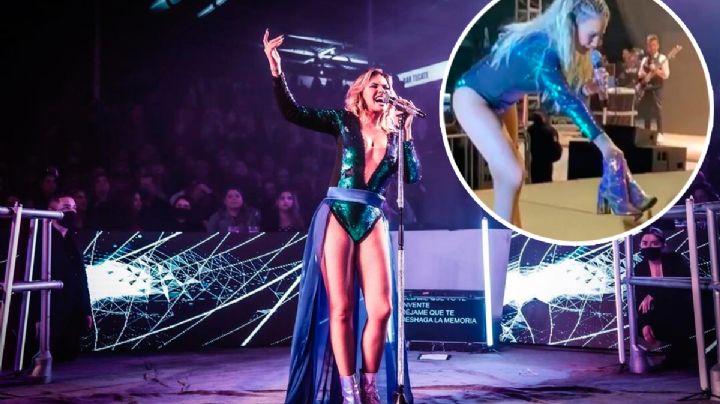 VIDEO: María José se pone guapa y le regala sus botas a una fan en pleno concierto