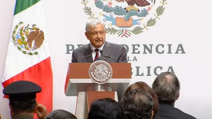 AMLO brinda el informe de los primeros 100 días del cuarto año de gobierno.