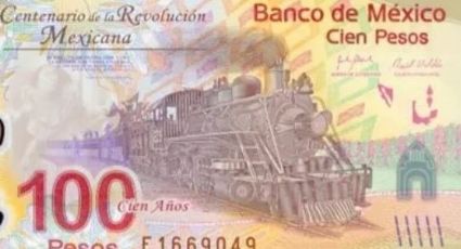 Billete de 100 pesos conmemorativo con error de impresión se vende hasta en 180 mil pesos