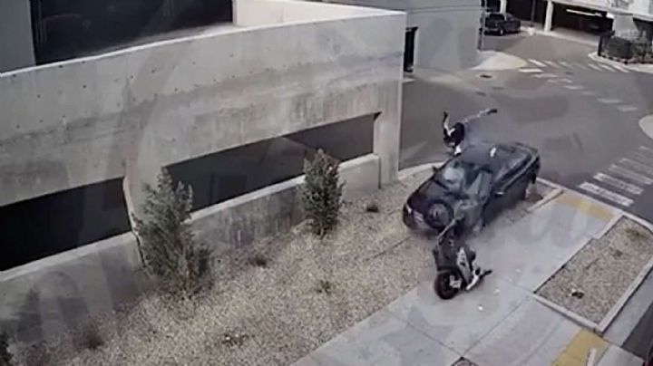 "Matar o morir": Atropella brutalmente de manera intencional a motociclista
