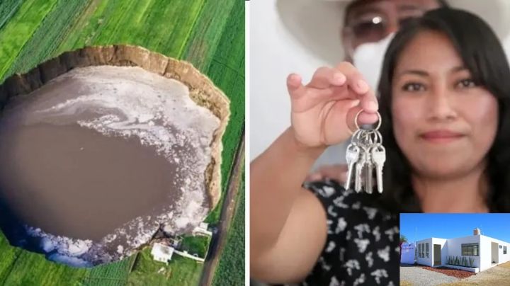 Familia recibe nueva vivienda por la casa perdida en el socavón de Puebla