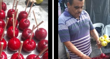 Vendedor prepara más de mil manzanas acarameladas y le cancelan el pedido; redes sociales lo apoyan