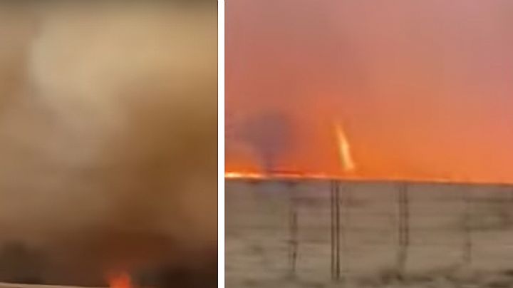 VIDEO: Se forma un raro y violento tornado de fuego en Condado de Texas
