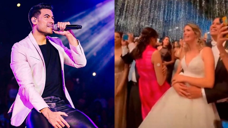 El ex integrante de La Academia sorprendió a propios y extraños en el festejo matrimonial, alegrando a todos los invitados con su interpretación musical