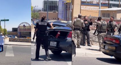 Desalojan Preparatoria Bel Air en El Paso por reportes de hombre armado VIDEO