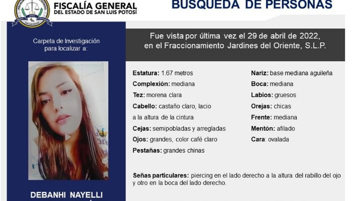 Otra Debanhi... buscan a joven desaparecida en San Luis Potosí