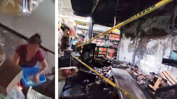 VIDEO: Cachan a 'despechada' al momento de iniciar intencionalmente UN INCENDIO en el mercado