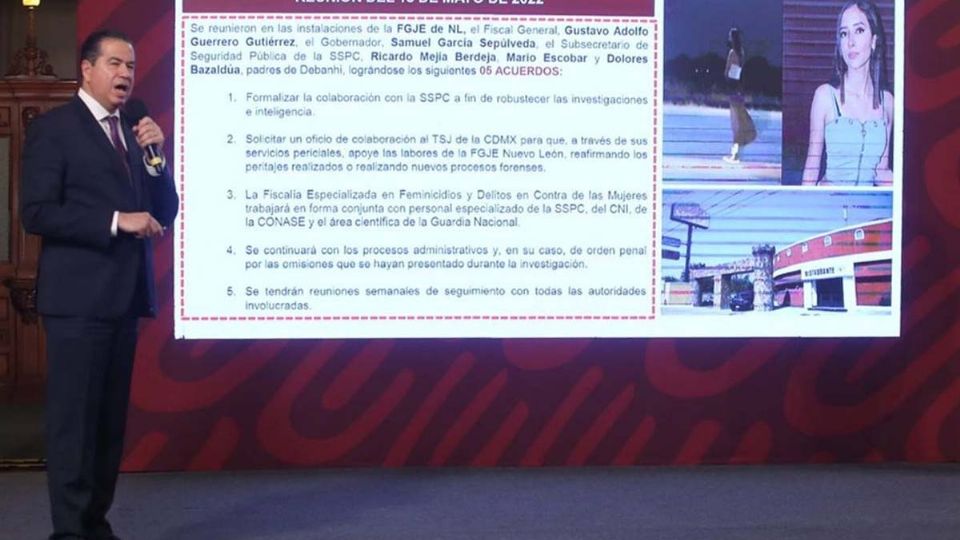 El funcionario presentó la última actualización del caso de la joven quien desapareció el 9 de abril del 2022 al salir de una fiesta