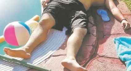 Rescata de piscina a joven; está grave