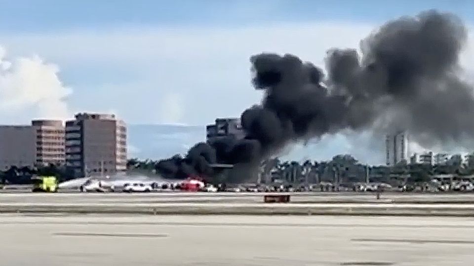 en el Aeropuerto de Miami