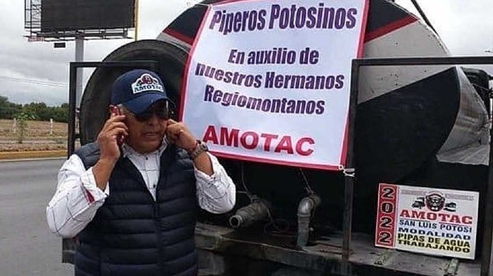 ¡Héroes piperos!: Conductores de pipas de agua salen de SLP para ayudar a Nuevo León