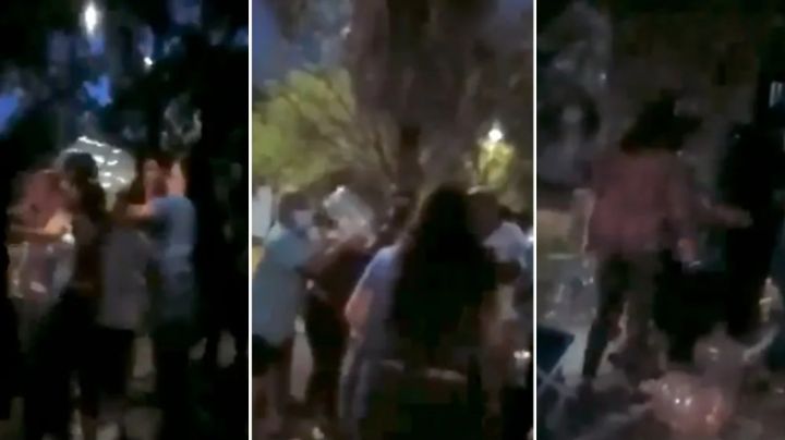 VIDEO: A garrafonazos, vecinos pelean por la escasez del agua en Nuevo León