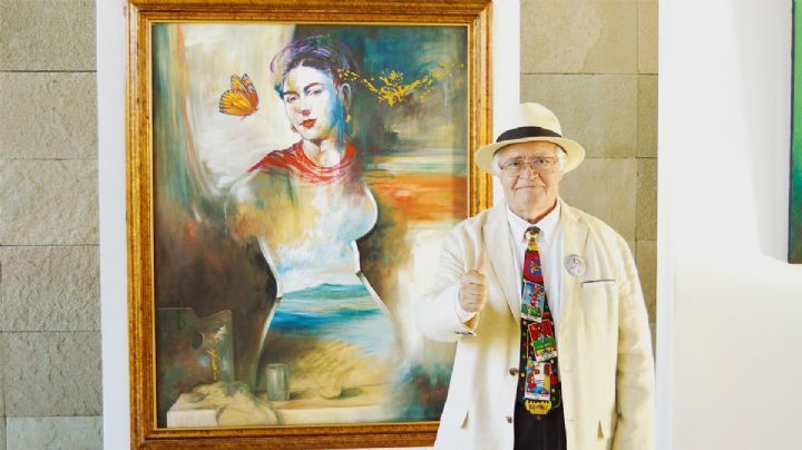 Arturo Nochebuena pinta admiración a Frida Kahlo