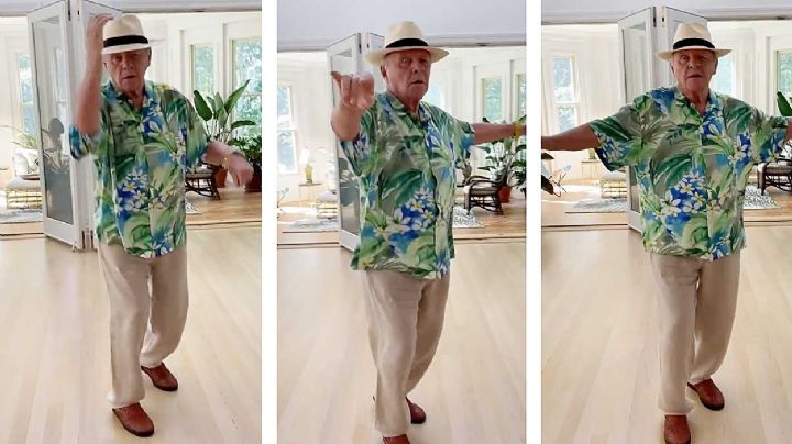 VIDEO: Antony Hopkins se pone "sabroso"... así baila a sus 84 años la "Pollera Colorá"