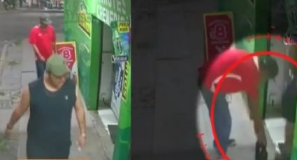 SED DE LA MALA... Hombres se roban dos caguamas bien frías de tienda (VIDEO)