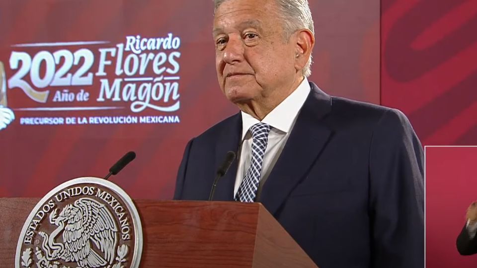 El Presidente de México, Andrés Manuel López Obrador en su conferencia mañanera.