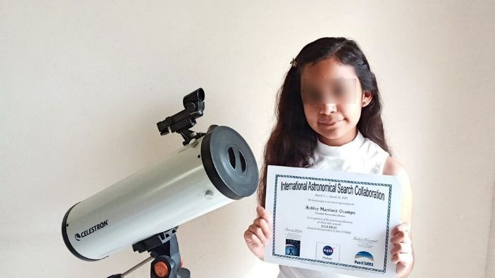 Ashley Martínez, la niña mexicana que descubrió un nuevo asteroide