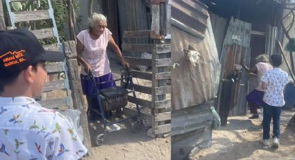 ¡Una nueva misión! Gabriel, el niño de las uñas apoyará a abuelita a remodelar su casa de lámina.