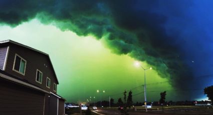 ¿Es el apocalipsis? Cielo se tiñe de extraño color verde en Dakota del sur: VIDEO