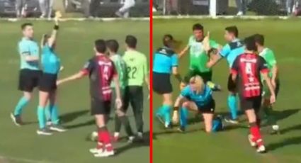 VIDEO: No le gustó la tarjeta amarilla y futbolista golpea a mujer árbitro