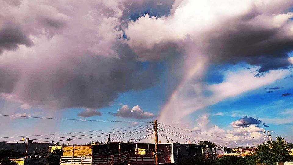 Un arcoíris adornó el cielo de Nuevo Laredo